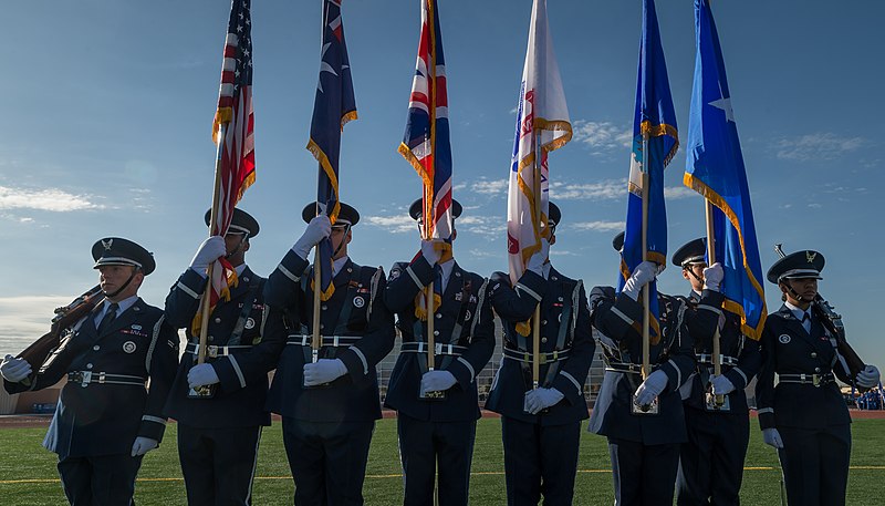 File:Honor Guard Airmen standing tall, proud (16046279603).jpg