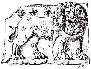 Fig. 7587. Horoscope d’Antiochus de Commagène.