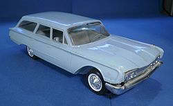 A 1:25 scale 1960 Ford wagon. Made out of acetate, early Hubley promotional models were prone to warping. HubleyFordWagon.jpg