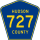 County Route 727 marker
