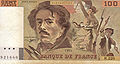 100 francs Eugène Delacroix