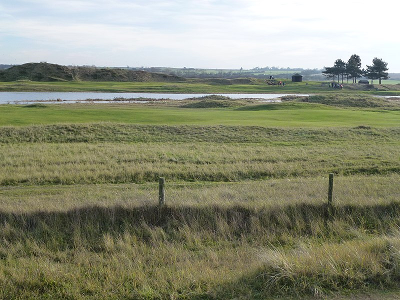 File:Hunstanton Golf Course flooded - geograph.org.uk - 3772851.jpg