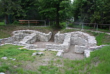 Freigelegte historische Jagdanlage (Pirschhaus), Zustand 2009