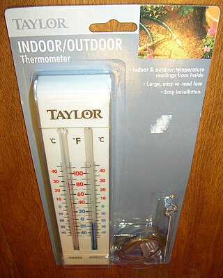 <span class="mw-page-title-main">Indoor–outdoor thermometer</span> Type of temperature measuring device