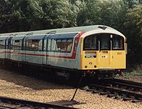 An Island Line train, unit 483001 in 1989. Isle of Wight 483 001.jpg