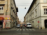 2012, Józefa Street seen from Krakowska St.