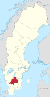 Location of Jönköpings län