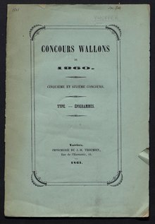 J.-F. Xhoffer - Lu poéte wallon (Concours wallons de 1860), 1861.djvu