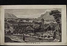 Historic view of Dunkeld from The London Magazine, January 1777