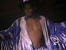 Lethal in his "Black Machismo" gimmick Jay Lethal2009.jpg