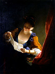Jean Raoux, Jeune Femme lisant une lettre.