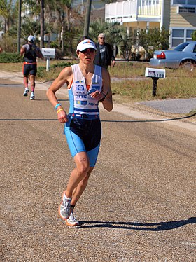 Jeanne Collonge im Ironman Florida, 2010