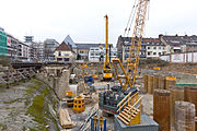 3. März 2013: Errichtung des Besichtigungsbauwerks