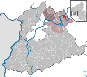 Poziția ortsgemeinde Köwerich pe harta districtului Trier-Saarburg