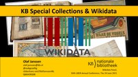 24 juni 2021 - Uitleg over waarom Wikidata en Wikimedia onderdeel zijn van de strategie van de KB om historische beeldcollecties zichtbaar, vindbaar en herbruikbaar te maken, en weke criteria de KB hanteert om te bepalen welke collecties geschikt zijn om te Wikificeren.