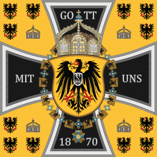 Gott mit uns is a phrase commonly used in heraldry in Prussia and later by the German military during the periods spanning the German Empire, the Third Reich, and the early years of West Germany. It was also commonly used by Sweden in most of its wars and especially as a warcry during the Thirty Years' War.