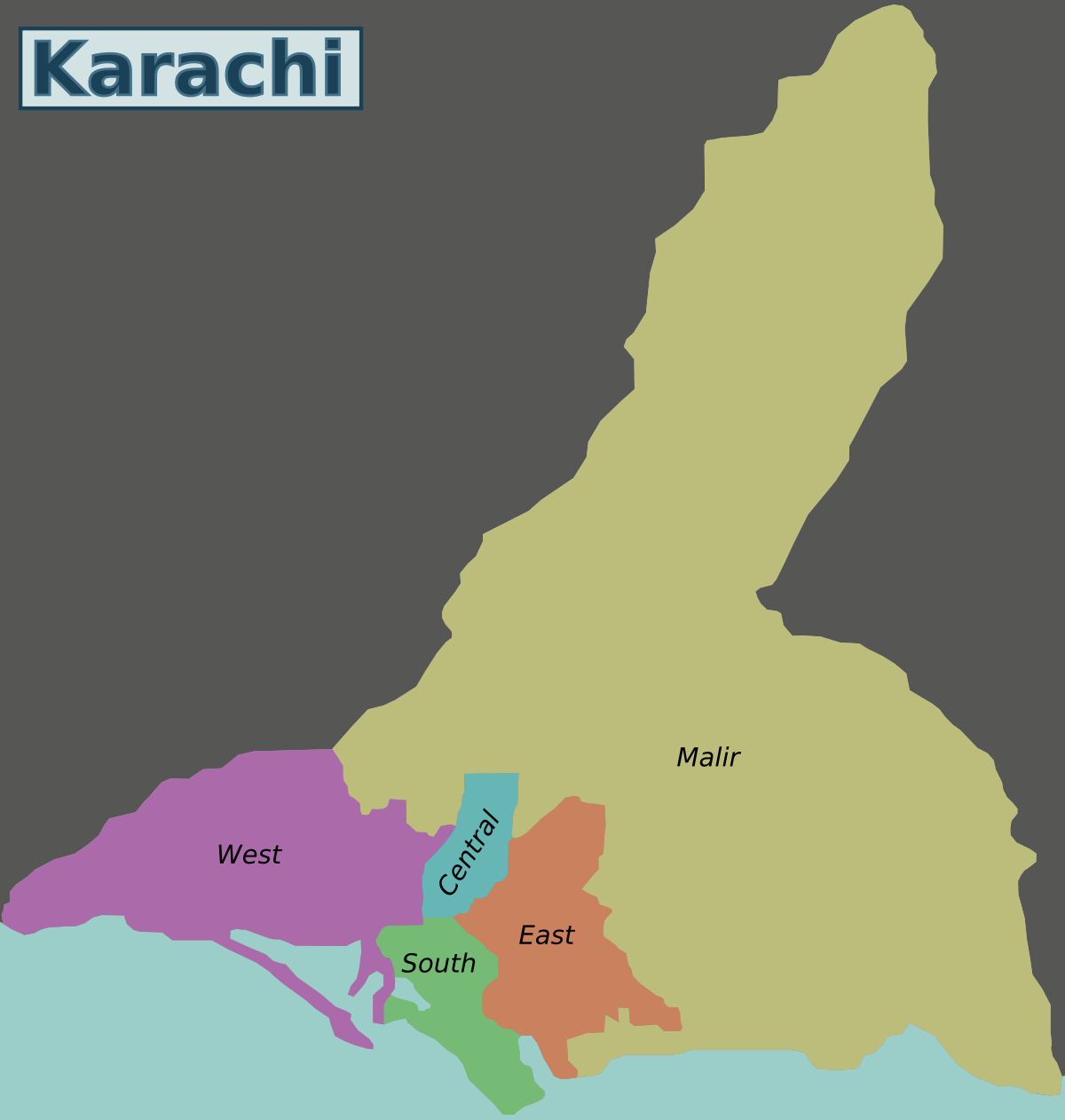 karachi map full