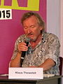 German sociologist and writer en:Klaus Theweleit at the Erlanger Poetenfest 2015