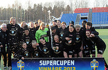 Winning the Supercupen in April 2013