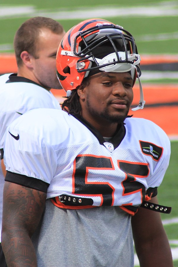 Burfict at Bengals training camp in 2012