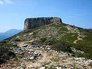 La Moleta (Alfara de Carles) mountain in Spain