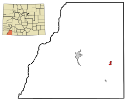 Location in La Plata County and the State of Colorado