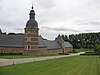 De gevels, daken en bekleding van alle delen van de totale schuur van de boerderij van Ramee en de omliggende terreinen La Ramee, Abbaye (colombier et ferme).JPG