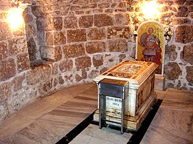 Tombeau de saint Georges dans l'église de Lydda, Israël.