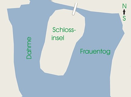 Lageskizze Schlossinsel