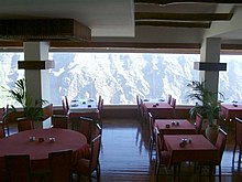 Restaurant des Mirador del Palmerejeo auf La Gomera