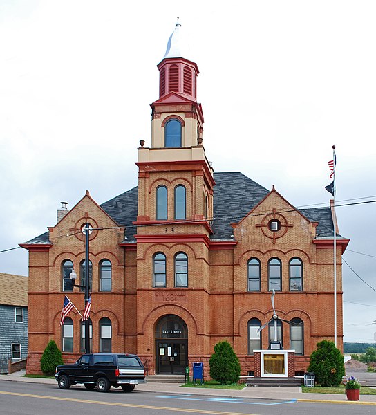 File:Lake Linden Village Hall and Fire Station Lake Linden MI 2009.jpg