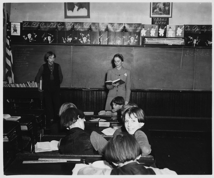 File:Lancaster County, Pennsylvania. The teacher of the school is a Church Amish woman, the daughter of . . . - NARA - 521097.tif