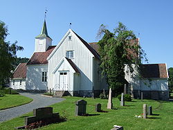 Vista de la iglesia local