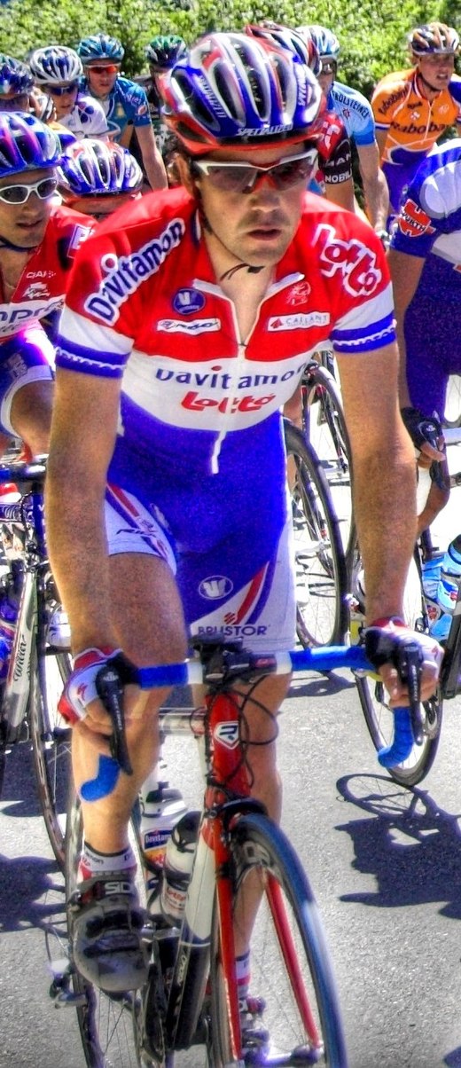 Léon van Bon als nationaal kampioen in de Ronde van Zwitserland 2006.