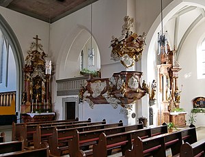 Lichtenfels Kirchplatz Kath Stadtkirche MariäHimmelfahrt 012 Kanzel.jpg