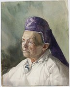 "Naise portree tanuga" (1900)