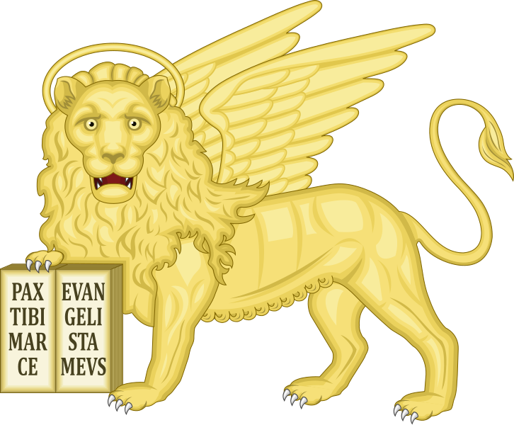 File:Lion of Saint Mark statant guardant.svg