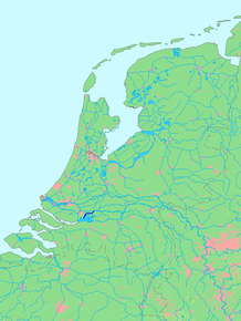 Kart over Nieuwe Merwede