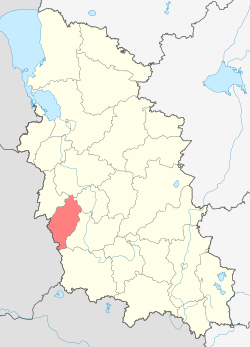 Location of Krasnogorodskas rajons