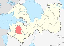 Location of Volosovas rajons