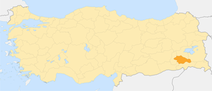 Сіїрт на мапі Туреччини