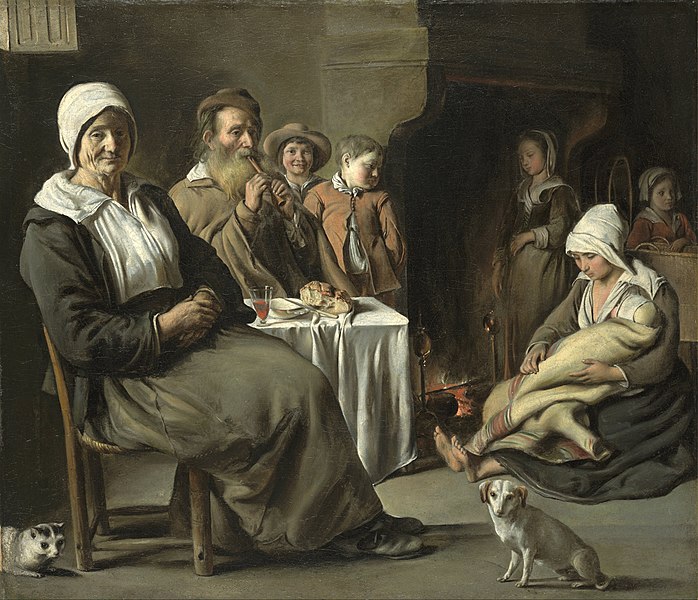 File:Louis (or Antoine?) Le Nain - Peasant Interior with an Old Flute Player - Google Art Project.jpg