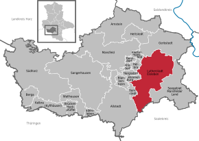 Poziția localității Lutherstadt Eisleben