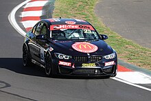 The race and Class A1-winning BMW M3 F80 Competition of Beric Lynton and Tim Leahey. Lynton Leahey 2019 Bathurst 6 Hour.jpg
