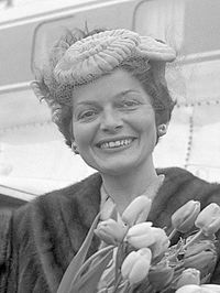 Switzerland's Lys Assia (pictured in 1957) was the first winner of the Eurovision Song Contest, and would represent her country in the contest again in 1957 and 1958.