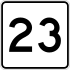 Route 23-Markierung