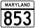 Marcador de la ruta 853 de Maryland