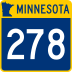 Trunk Highway 278 marker