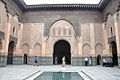 Ein Patio in der Medersa Ben Youssef, erbaut um 1570; zeitweise die bedeutendste Madrasa des Maghrebs