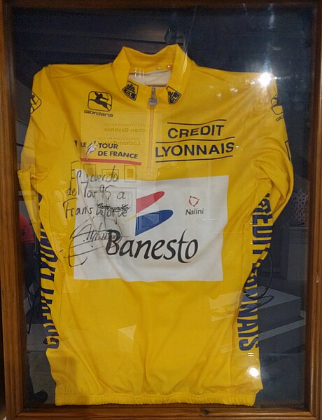 Miguel Induráin's yellow jersey of the 1995 Tour